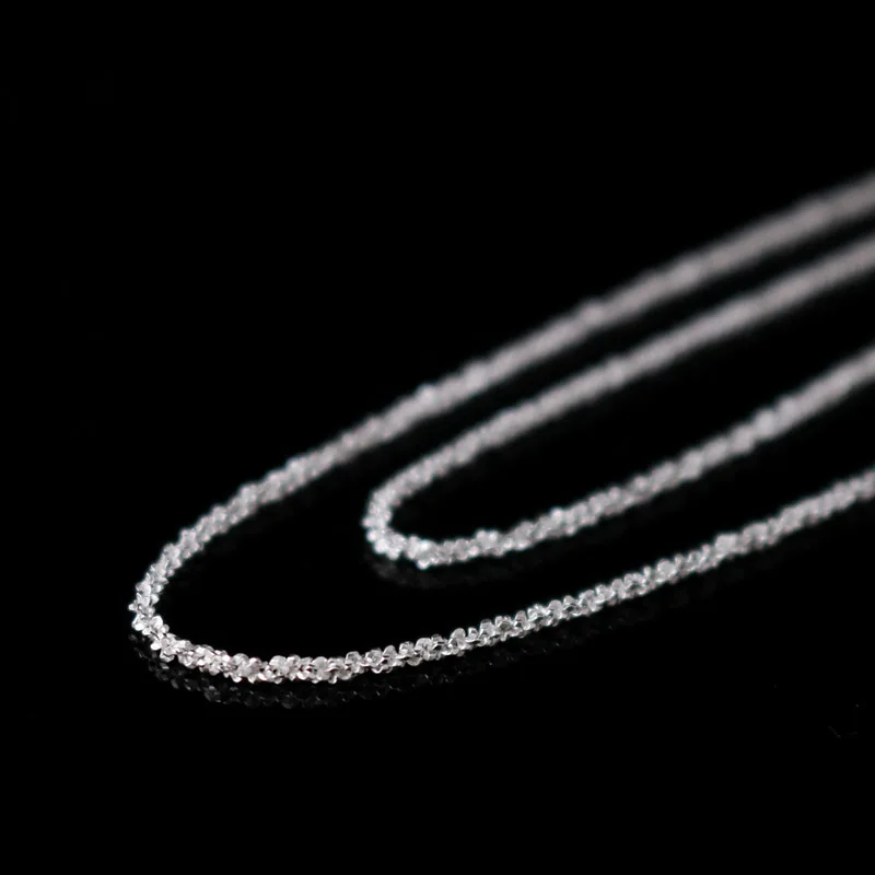 925 Sterling Silver 1mm Bright Snowflake Chain Necklace 16&quot/18&quot A2434 | Украшения и аксессуары