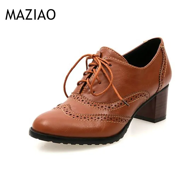 ladies heeled oxford shoes