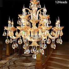 Luxury Crystal Chandelier Decoration Tiffany Pendants and Chandeliers Lighting Indoor Lamp for Foyer Stair Staircase Bedroom Luxury Crystal Chandelier Decoration Tiffany Pendants and Chandeliers Lighting Indoor Lamp for Foyer Stair Staircase Bedroom