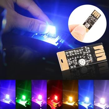 

Colorful Touch Control LED Car USB Atmosphere Light Atmosphere Lamp RGB LED Light Bulb Car Interior Lighting For AMG BMW VW Ford