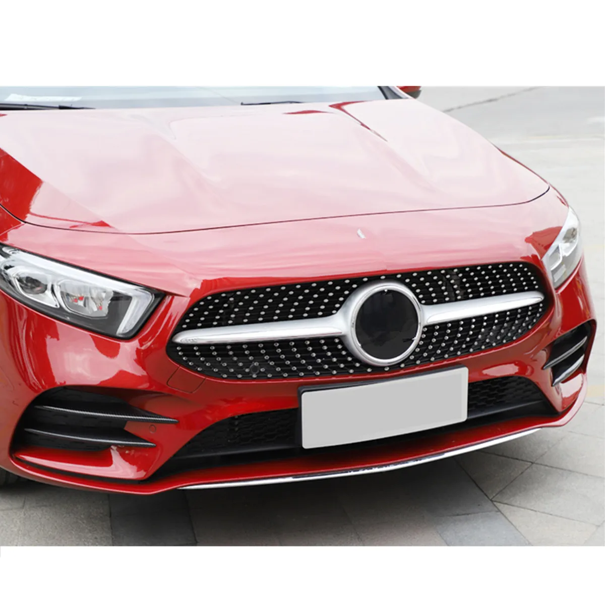 Для Mercedes Benz A Class W177 A180 A200 передний противотуманный светильник накладка наклейка