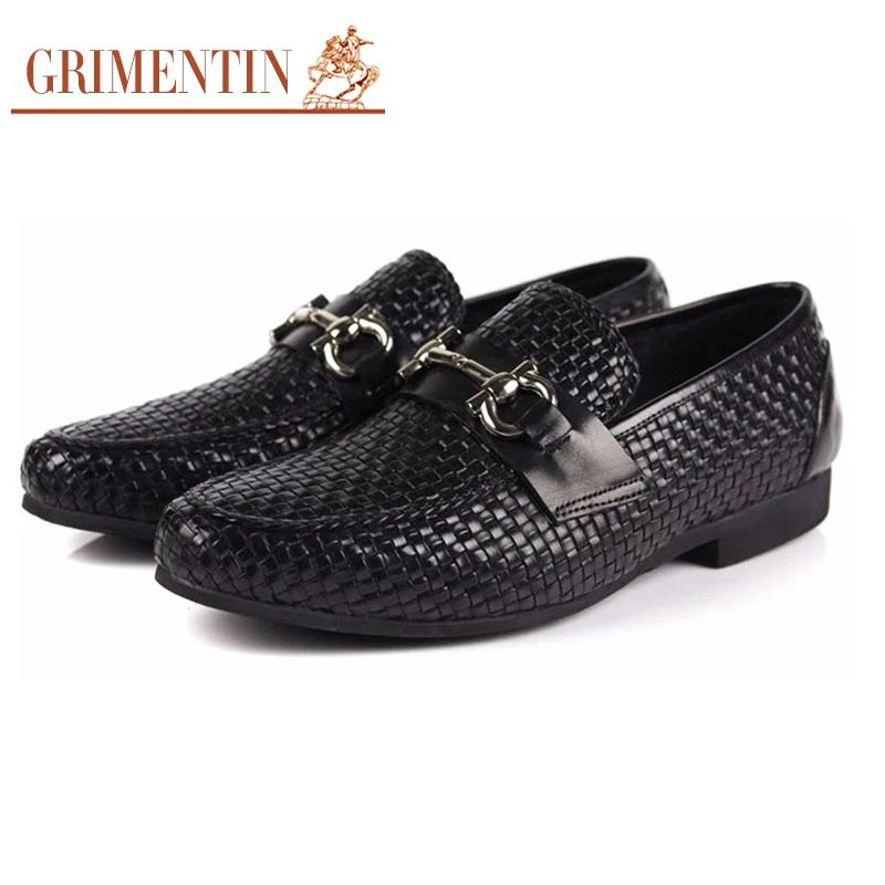 

Men Loafers Leather Genuine Designer Slip On Mens Loafer Shoes Black Tan Italian Brand Dress Loafers Men Moccasins Shoes