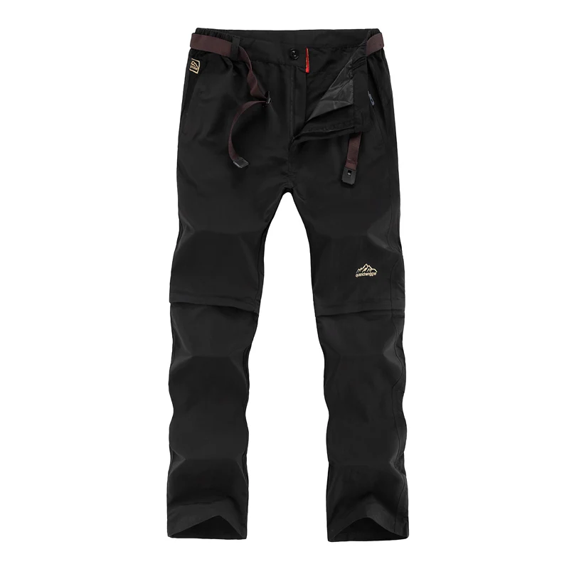 Deportes al aire libre de secado rápido pantalones hombres Camping pesca Trekking senderismo desmontable masculino pantalones respirables finos L-6XL Deportes al aire libre de secado rápido pantalones hombres Camping pesca Trekking senderismo desmontable masculino pantalones respirables finos L-6XL