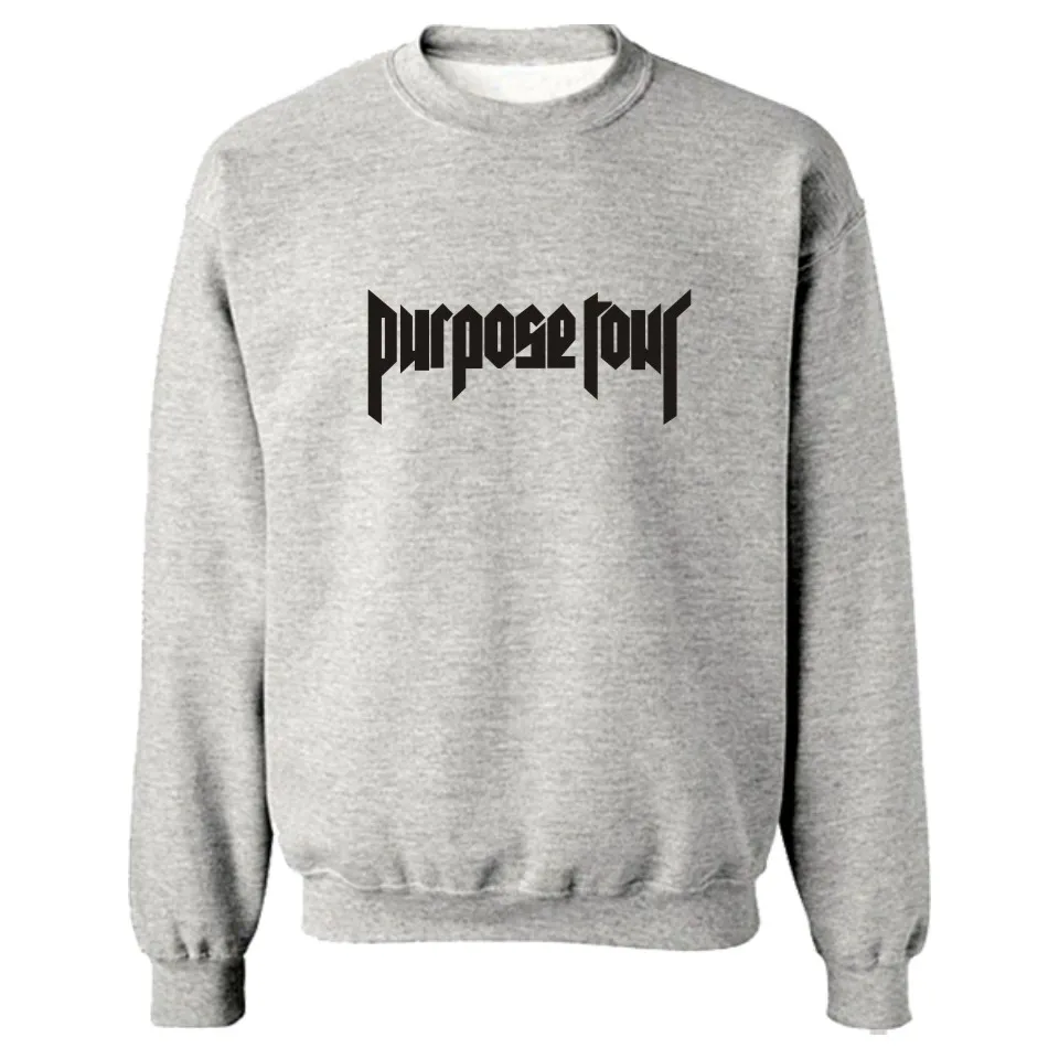 2017 New Arrival Mens Purpose Tour Hoodies and Sweatshirts justin bieber purpose tour Sweatshirt Men Hoodie Hip Hop Pullover