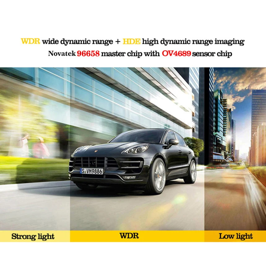 For VW Tiguan / Car Driving Video Recorder DVR Mini Control APP Wifi Camera Black Box / Registrator Dash Cam Original Style