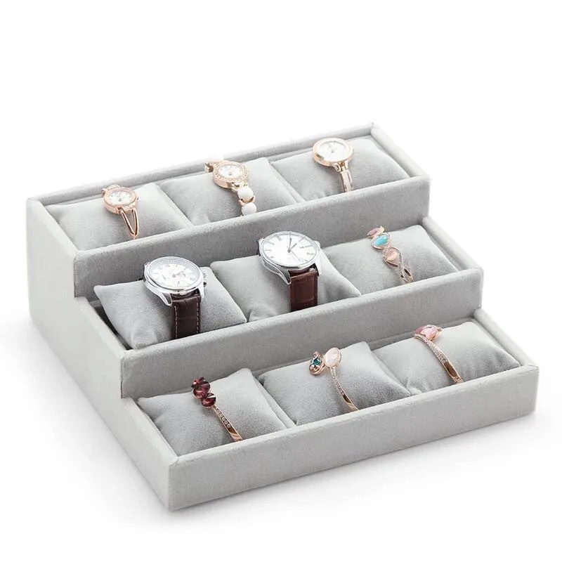 Velvet Bracelets Bangle Display Holder Jewelry Display Tray Bangle