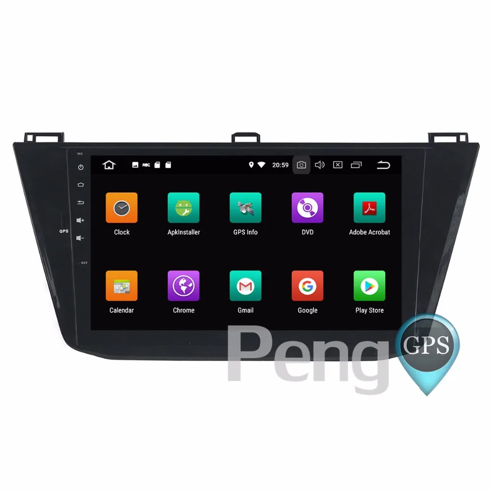 Clearance 4G+32G Octa Core 2 Din Stereo Android 8.0 Car Radio for V W Tiguan 2016 GPS Navigation CD DVD Player Bluetooth headunit 4