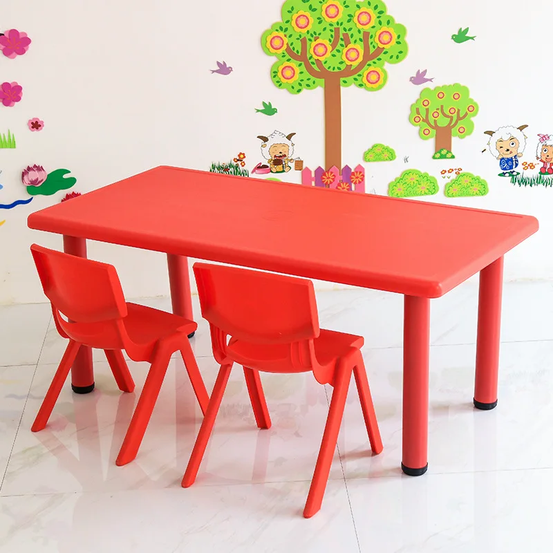 Детские столы для детского сада, пластиковая детская мебель, детский стол,, детский стол для обучения, минималистичный стол 120*60*50 см