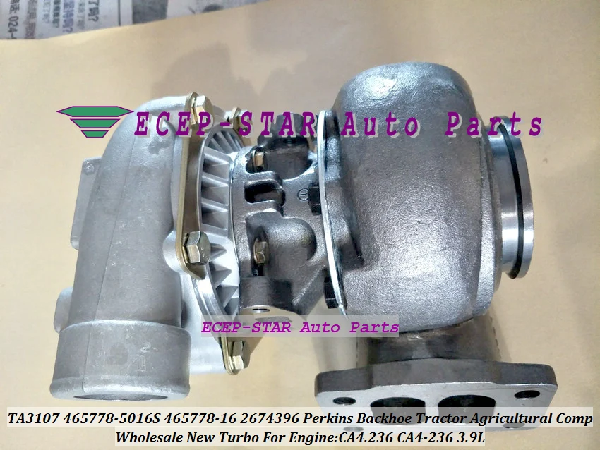 TA3107 465778 465778-5016S 2674A396 2674396 465778-0016 Turbo For Perkins Backhoe Tractor Agricultural Comp CA4.236 CA4-236 3.9L (3)