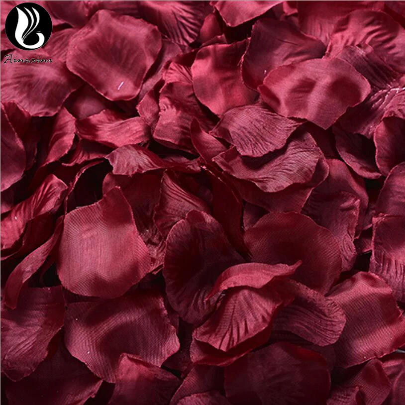 Růže petals pro svatební pestrý umělý kvést 40 barvivo svatební 100pcs/pack 5*5cm umělý květin de rozálie de boda BV267