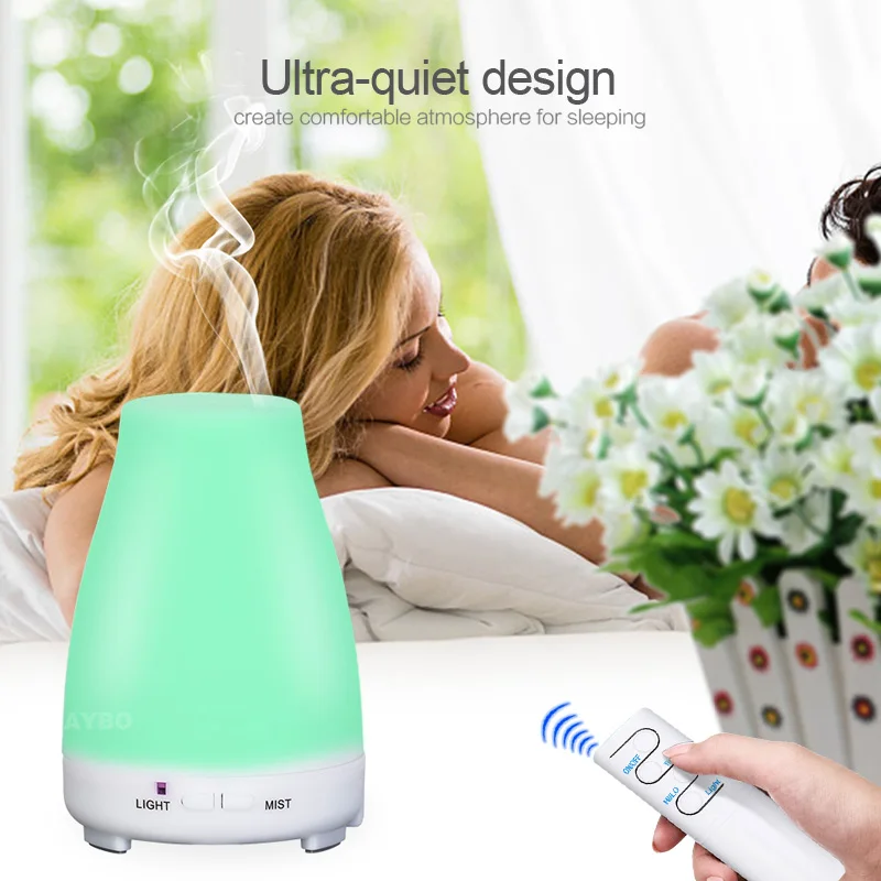 

KEBEIER 200ml Aroma Essential Oil Diffuser ultrasonic air Humidifier aromatherapy Cool Mist maker fogger for Home Office