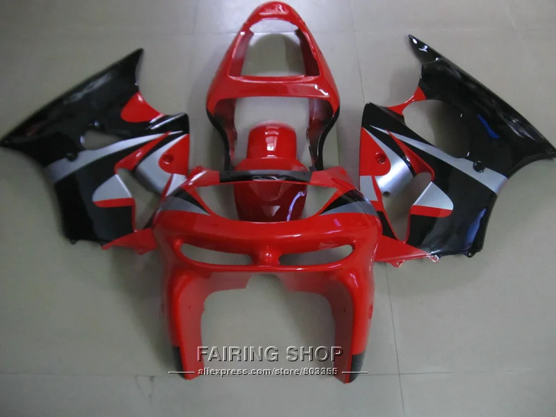 

Hot sale fairing kit For Kawasaki ZX6R 1998 1999 98 99 red black ninja zx6r fairings set OI07