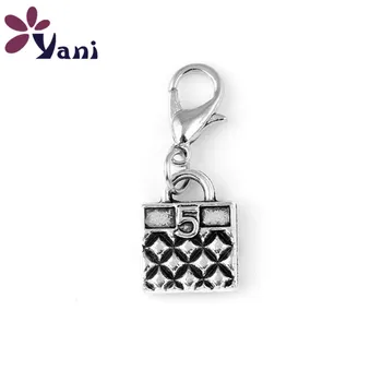 

20pcs/lot Fashion Antique Silver Plated Lock Charms Pendant for Memory Locket Jewelry Making DIY Charms Handmade Crafts
