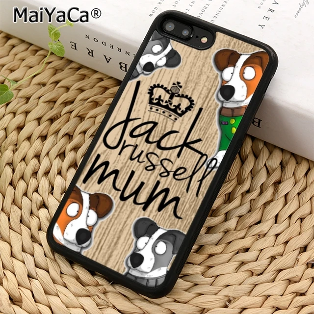 

MaiYaCa Jack russell terrier mum dog Phone Case Cover for iPhone 5 5s 6 6s 7 8 X XR XS max samsung galaxy S6 S7 edge S8 S9 Plus