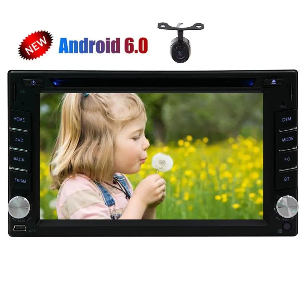 Android 6 0 2Din Car gps Stereo DVD Player for Double 2din Auto Audios Support GPS