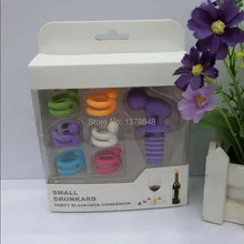 Креативная мультяшная Мужская Пластиковая Пробка для вина маленькая пьянка затычка для бутылок с шампанским набор