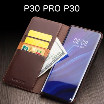 

P30 PRO Cowhide Business flip phone case FOR Huawei P30 PRO P30 case cover P20 PRO P20 Genuine Leather