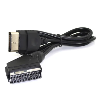 

FZQWEG Black 6FT 24Pin RGB Scart AV Cable Lead Audio Video Connector for XBOX