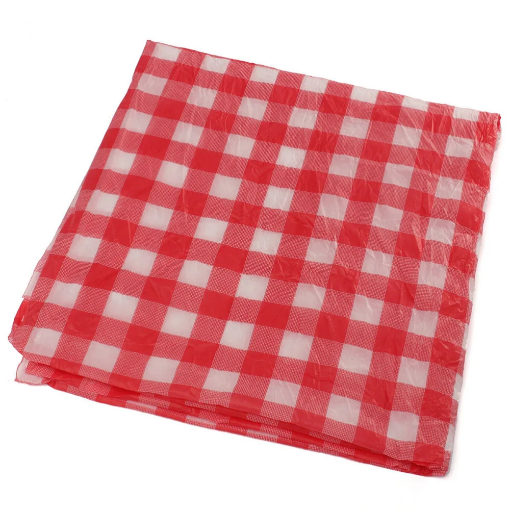 Одноразовые красные вечерние скатерти для пикника и барбекю, 160 см* 160 см