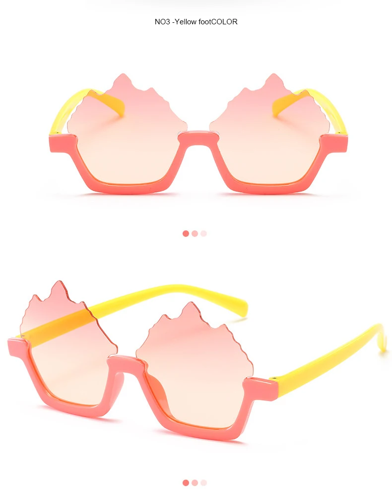 Минимальная детская форма пламени солнцезащитные очки Легкая удобная безопасность дети девочка мальчик солнцезащитные очки защитные очки оттенки младенческой