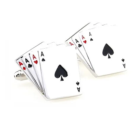IGame игральные карты запонки серебро Цвет Медь Материал Новинка казино 4A дизайн