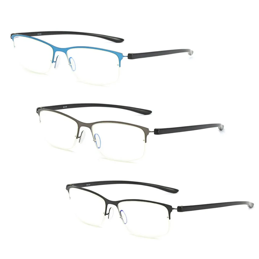 

Flexible TR90 Unisex Reading Glasses Readers Half Frame Strength Spectacles Anti-Blu-Ray Computer Presbyopia +1/+1.5/+2/+2.5/+3