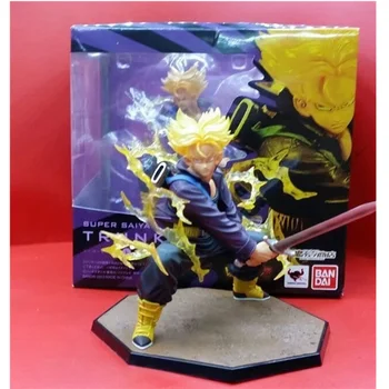 

14CM Dragon Ball Trunks Toy PVC Anime Figure Saiyan Model Torankusu Doll Decoration Kids Gift Brinquedos Z13