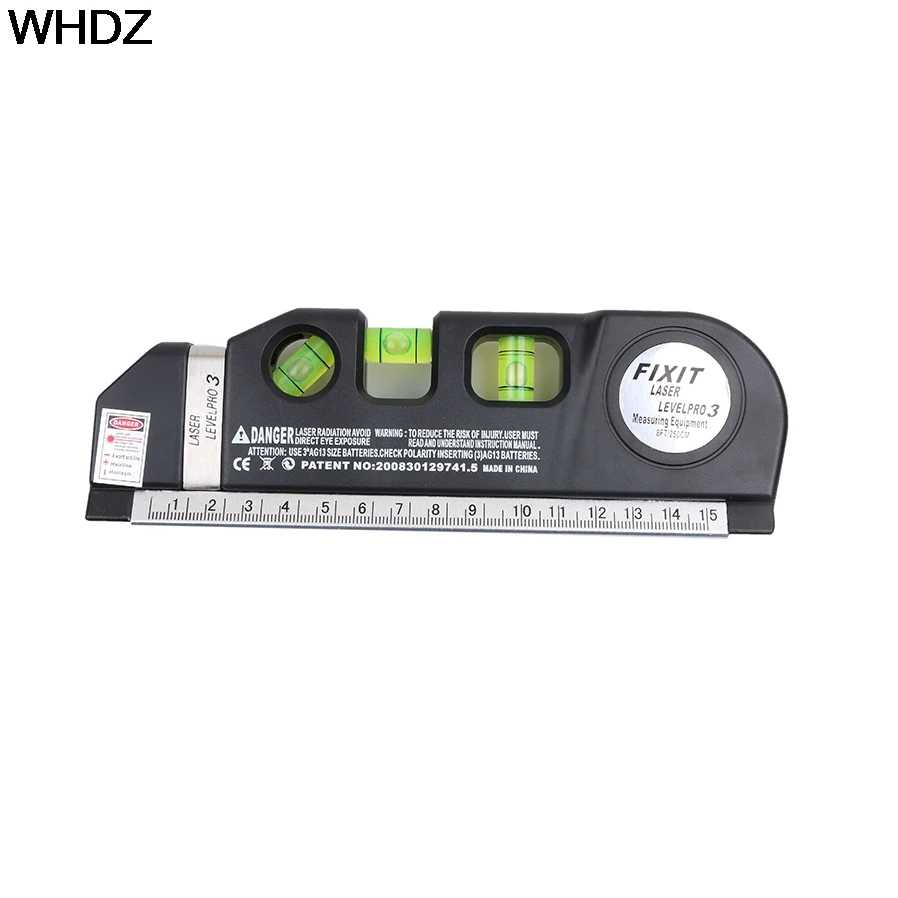 

1PC Multipurpose Level Laser Horizon Vertical Measure Tape Horizontal Ruler 4 in 1 Infrared Laser Level Cross Line laser tape