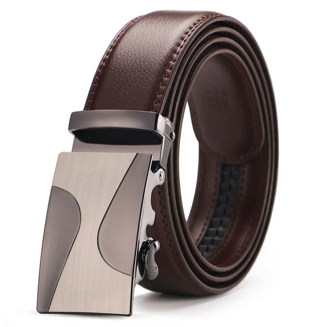 

Famous Brand Popular Leather Belt New Automatic Buckle Designer Men Black Belt 2019 Top sale Business Male brown Belts