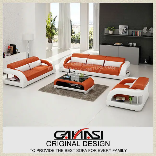 genuine leather sofa brown european style 3+2+1+1,expensive sofa set