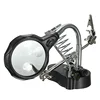 LED Light Soldering Iron Stand Holder Station Clamp Clip Helping Hands Magnifying Glass Magnifier Repair Power Tool Accessory ► Photo 3/6