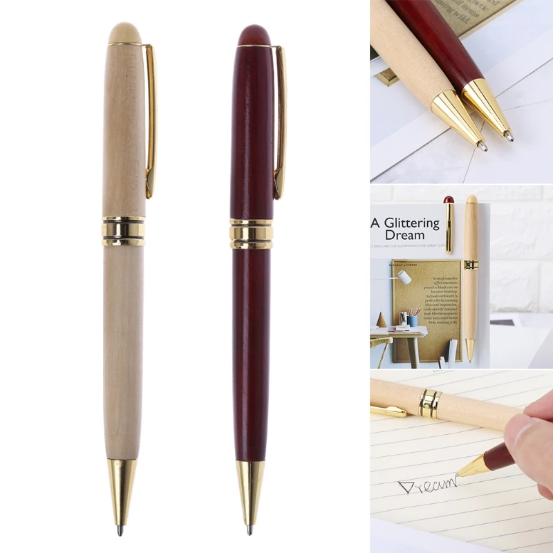 ZHUTING Высококачественная деревянная шариковая ручка ручной работы, деревянная шариковая ручка для школы, студента, стационарный офисный инструмент для письма