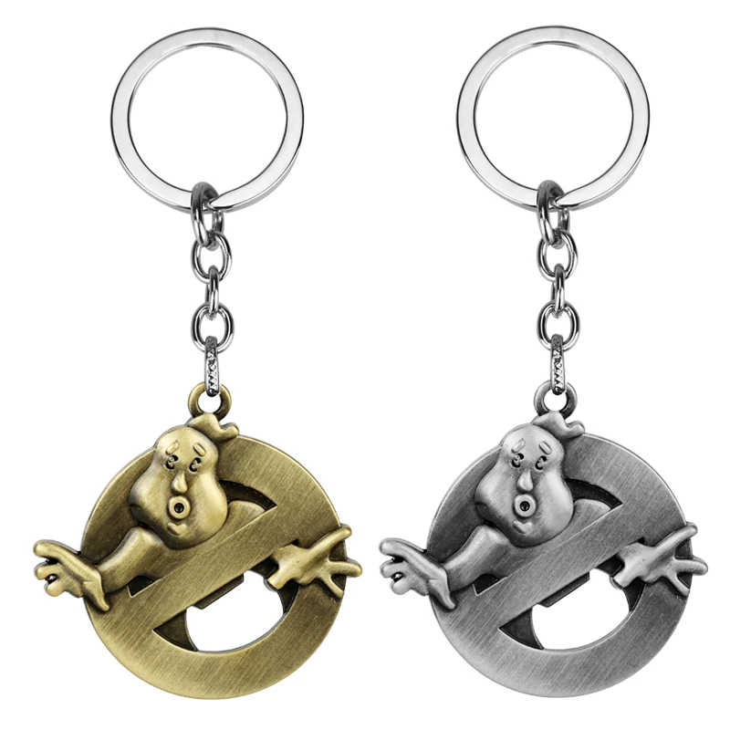 dongsheng Ghostbusters Logo pendant Keychain Ghostbusters Movie Jewelry