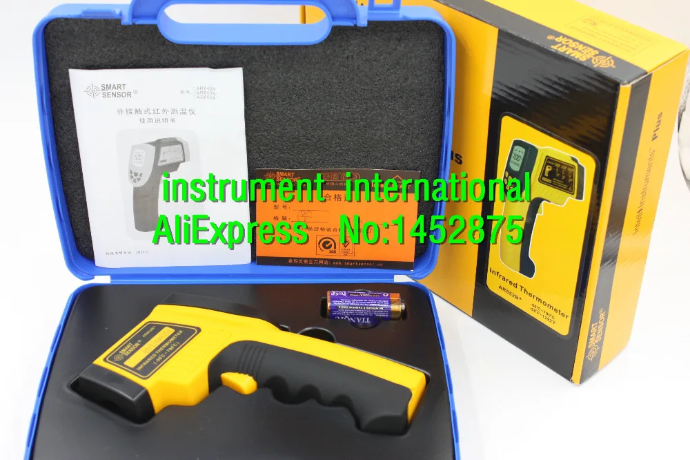 

Smart Sensor AR852B+ Digital Infrared Thermometer -50C~700C(-58F~1292F) !NEW!