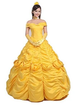 

2016 Belle Cosplay Costumes Lady Dresses For Halloween