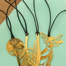 60 шт. офисные принадлежности Корейская Милая Канцелярия Kawaii металлические золотистые закладки старинный ключ перо ангел закладки бумажный зажим для книги