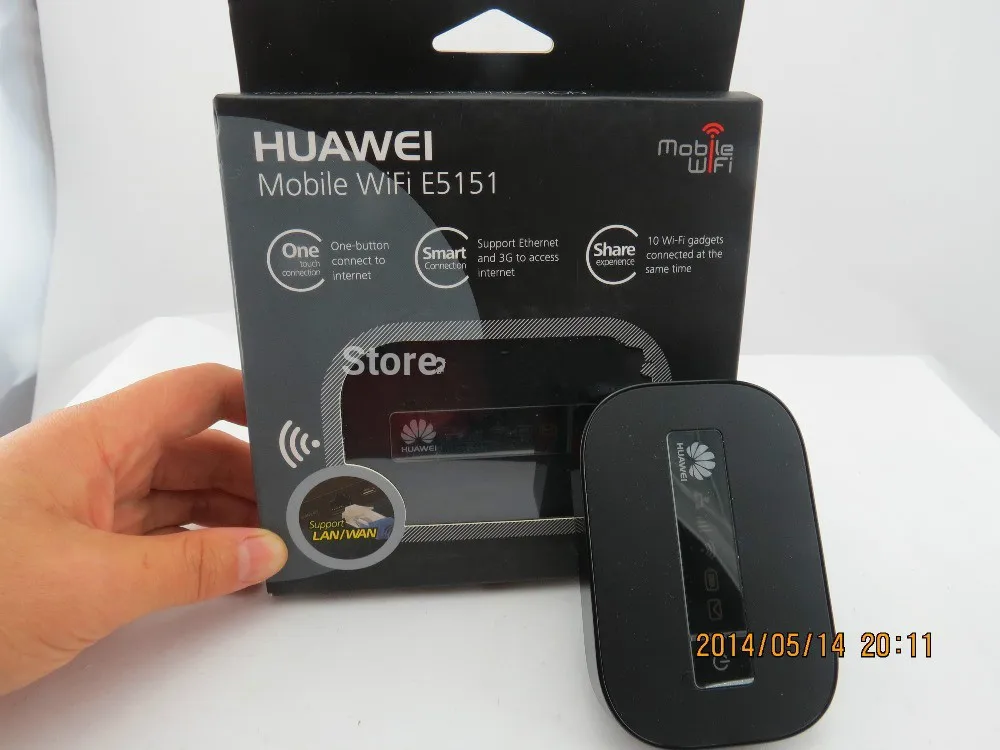 

Huawei E5151 Unlocked 3G WCDMA GSM HSDPA 21.6Mbps LAN Wireless Router WiFi MiFi