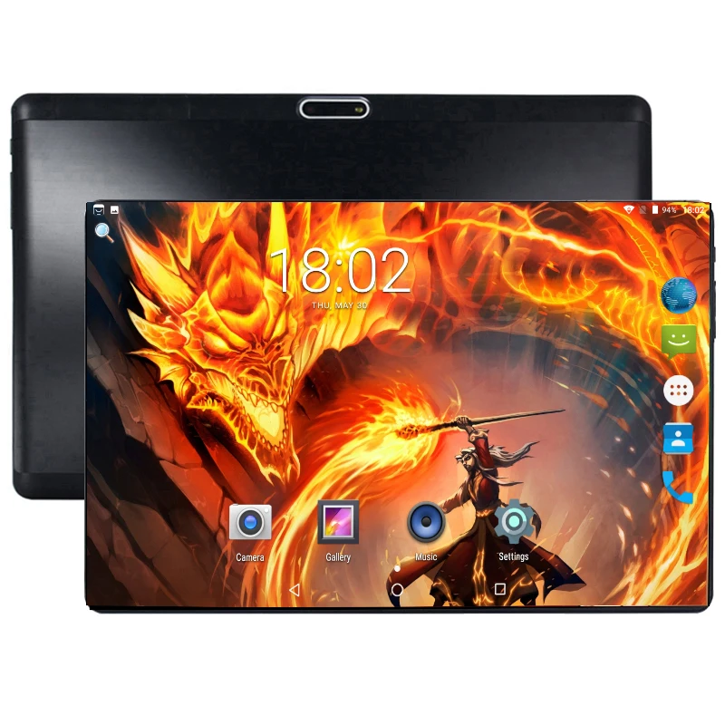Günstig 2019 Super 2.5D Gehärtetem Glas IPS 10 Zoll Tablet PC 6GB RAM 64GB ROM Octa Core 3G 4G LTE FDD 6000mAh Power Android 9.0 Tabletten