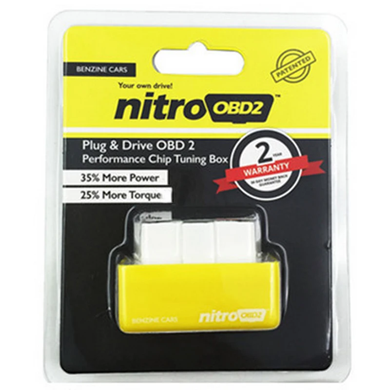 1pc x Eco/Nitro OBD2 Chip Tuning Box Plug & Drive For Benzine/Diesel Car