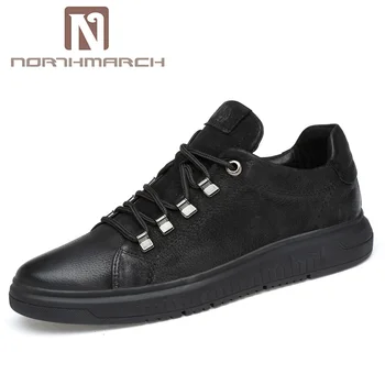 

NORTHMARCH New Plus Size 37-50 Shoes Men Genuine Leather Fashion Mens Casual Shoes Breathable Men Shoes Flats Zapatos Hombre