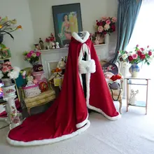 День Святого Валентина свадебный наряд 88-дюймовая атласная Свадебная накидка с меховой отделкой ручная работа цв