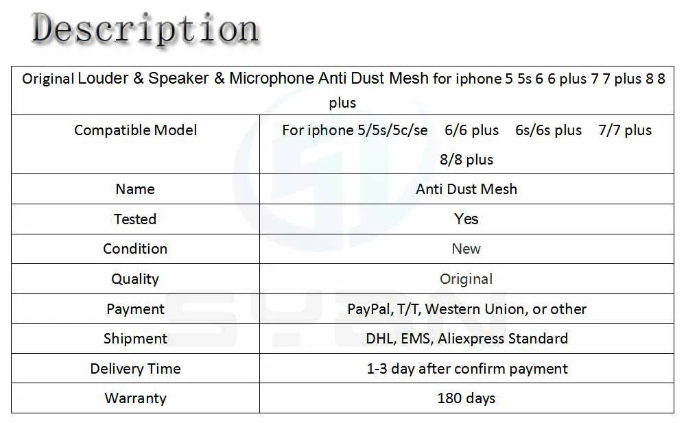 Громче и динамик и микрофон Анти Пыль сетки для iphone 5 5s 6 6 plus 7 7 plus 8 8 plus динамик сетка