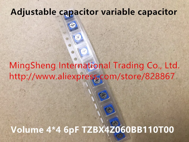

Original new 100% genuine adjustable capacitor variable capacitor volume 4*4 6pF TZBX4Z060BB110T00 (Inductor)