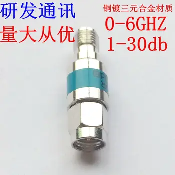 

2W 0-6GHz SMA-JK revolution female three alloy RF attenuator, 1-30db
