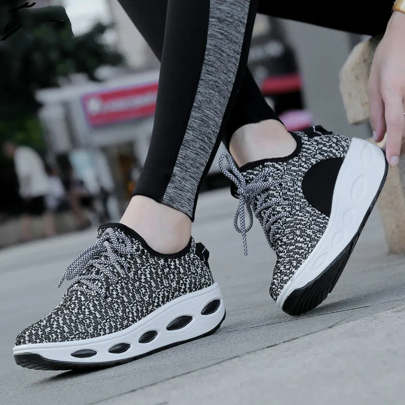 

Shoes Woman Platform Wedges Shoes Women Casual Shoe Ladies Slimming Swing Shoes Chaussure Femme zapatos mujer 2018 885