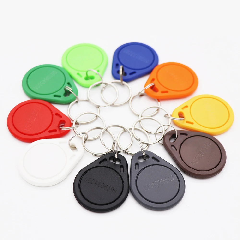 

Wholesale 50Pcs RFID 125Khz Proximity ID Token Key Tag Keyfob Chain Keychain 3 for Access Control Time Attendance