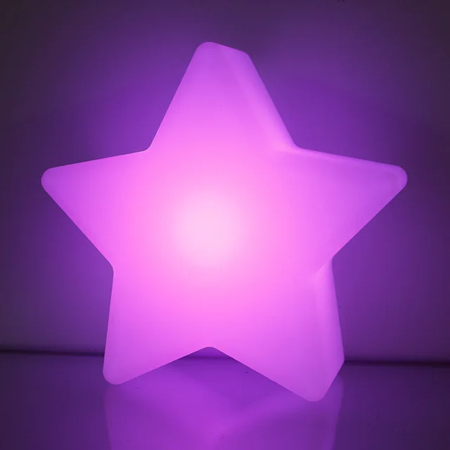 Luminaria Novelty LED Star Night Light Remote Control Color Changing