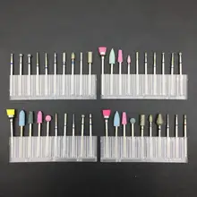 10 шт./компл. шлифовальная дрель для дизайна ногтей, электрическая машинка для маникюра, алмазная пуля