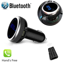 Wireless LCD Bluetooth Car Kit Reproductor de MP3 FM Del Modulador Del Transmisor SD w/Control Remoto 87.5-108.0 MHZ