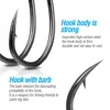 DONQL 10/20pcs Barbed Fishing Hooks Set Curve Circle Fishhook Coated Fly Fishing Carp Hook For Fish Sea Accessories ► Photo 2/6